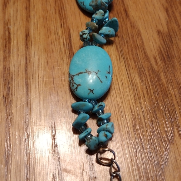 Sterling ,and turquoise bracelet - Picture 15 of 16